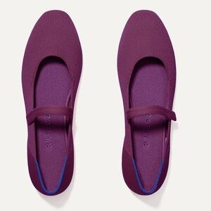 Rothy’s The Square Mary Jane Burgundy W12 GUC